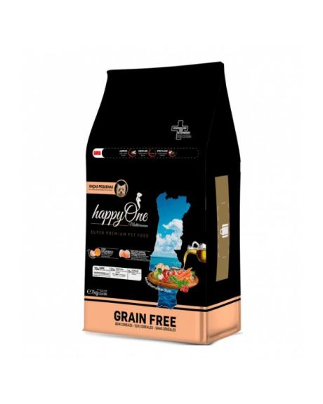 HappyOne Mediterraneum Razas Pequeñas es un alimento súper premium, es decir, para perros adultos de razas pequeñas.
