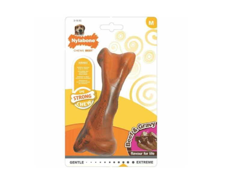 Osso Nylabone Strong Chew Bone Beef & Gravy