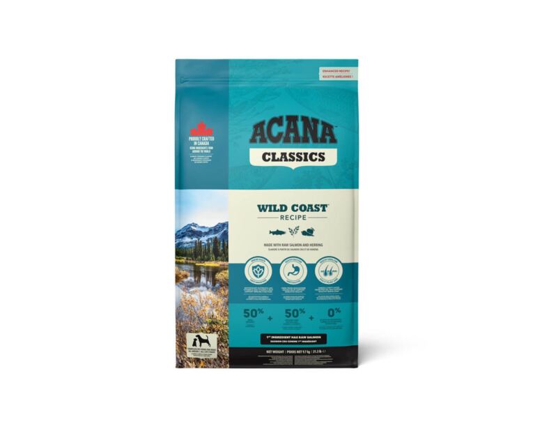 Acana Classics Wild Coast es adecuado para todas las razas y etapas de la vida de tu cachorro.