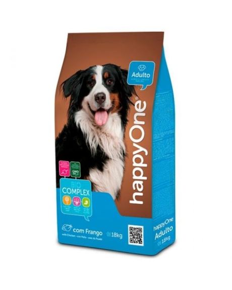 HappyOne Adulto es un alimento completo que beneficia las defensas naturales de los perros adultos gracias a BIOCOMPLEX, un conjunto de vitaminas, prebióticos y probióticos.