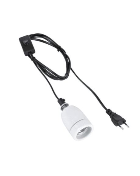 Suporte Cerâmico com Cabo e Interruptor até 200W
