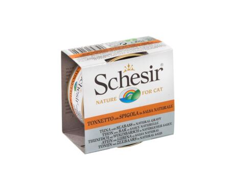 Schesir Gato Atún con Lubina en Salsa Natural