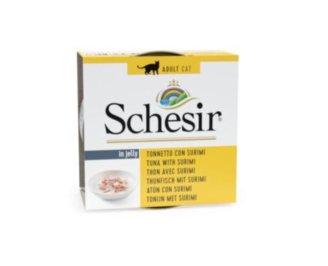 Schesir Gato Atún con Surimi en Gelatina 85 gr