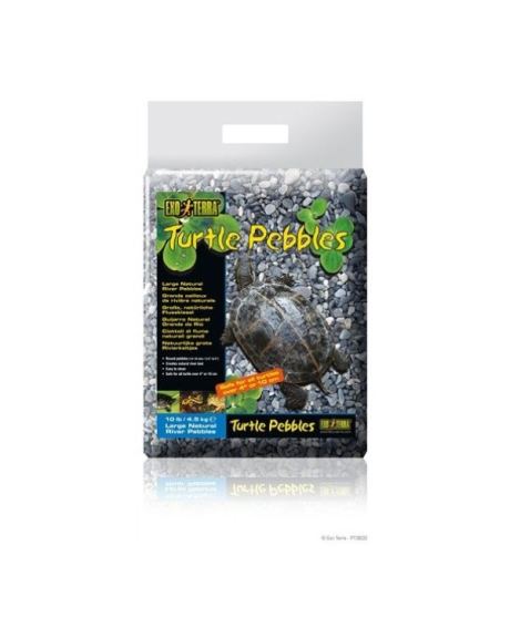 Guijarros Tutle Pebbles Exo Terra 4,5 kg son guijarros de río blandos que se han redondeado con el tiempo en ríos de rápido movimiento.