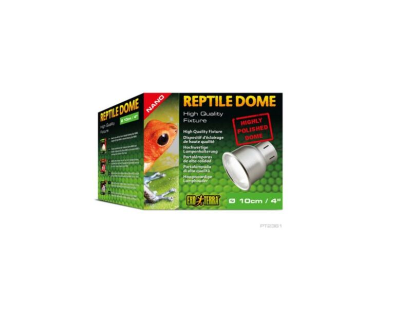 El Reptile Dome Nano de Exo Terra es un portalámparas de alta calidad diseñado para terrarios más pequeños.