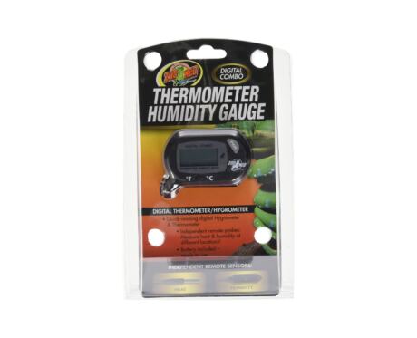 El combo higrómetro + termómetro Zoo Med es un higrómetro y termómetro de lectura rápida para terrarios.
