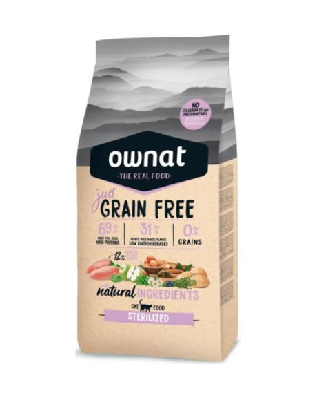 Ownat Just Grain Free Adulto Sterilized Gatos