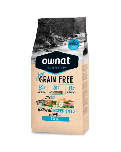 Ownat Just Grain Free Adulto Trucha