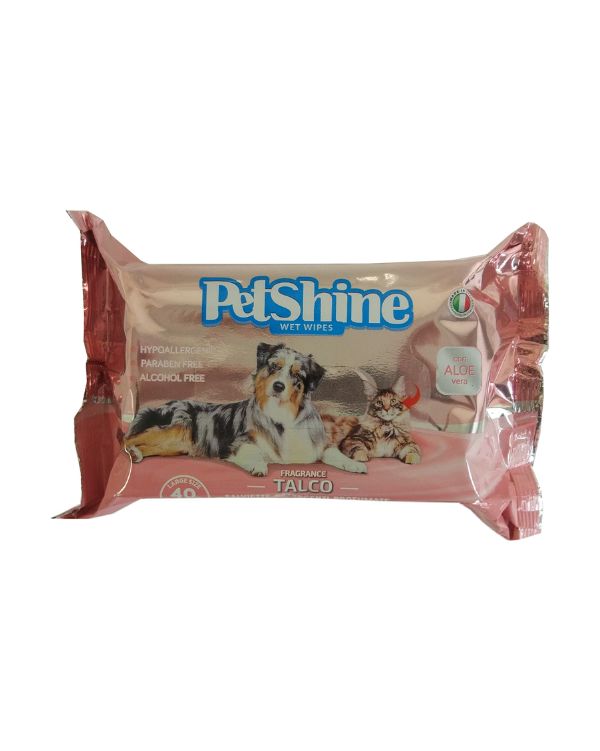 Toallitas Petshine Talco 40 unid