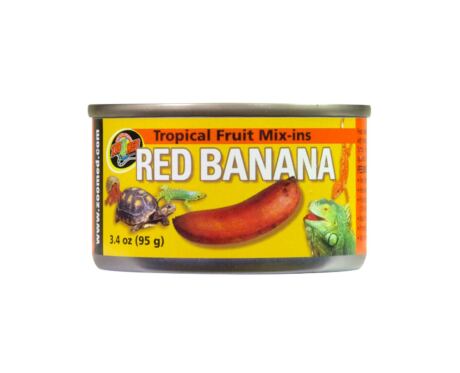 Tropical Fruit Mix-ins plátano rojo es una excelente opción de mezcla para reptiles con dietas frescas o granuladas.
