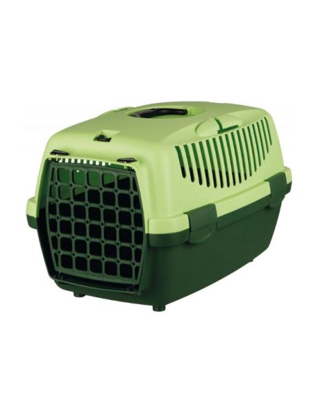 Transportín "Capri" verde oscuro/verde lima para perros pequeños y gatos