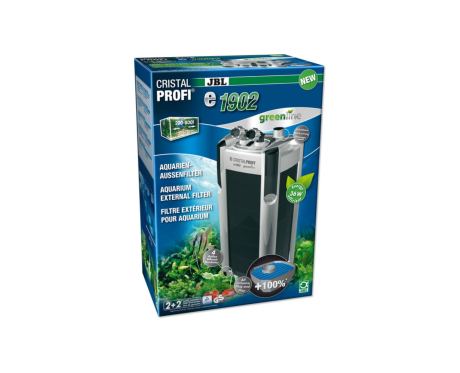 JBL CristalProfi e1902 greenline es un filtro externo para agua de acuario limpia y saludable.