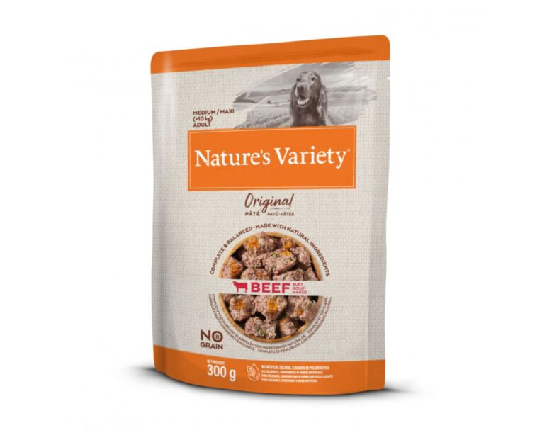 Nature's Variety Original Medium/Maxi Vaca es un alimento de primera calidad que ofrece a tu perro una nutrición equilibrada.