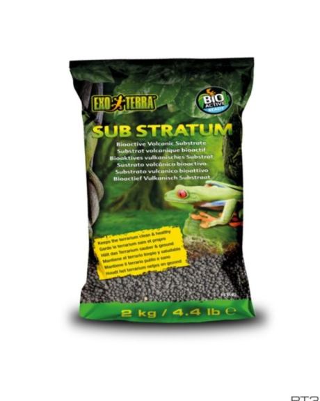 El Sustrato Bioactivo Volcánico Exo Terra es un sustrato bioactivo natural para especies de anfibios y reptiles de climas tropicales.