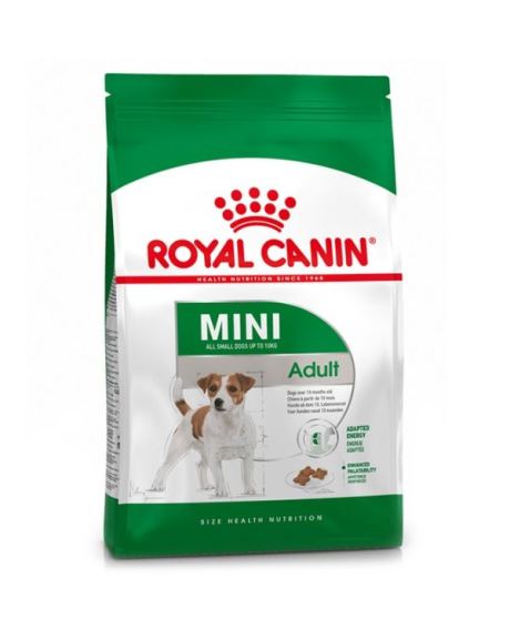 El pienso Royal Canin Mini Adulto es un alimento completo y equilibrado especialmente indicado para la alimentación de perros adultos de razas pequeñas (menos de 10 kg a partir de los 10 meses de edad).
