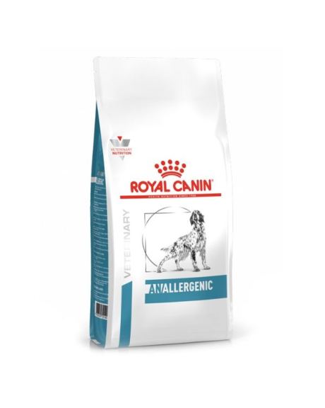 Royal Canin Anallergenic Perro es una dieta completa y equilibrada formulada para la alimentación diaria de perros adultos con reacciones adversas graves a los alimentos.