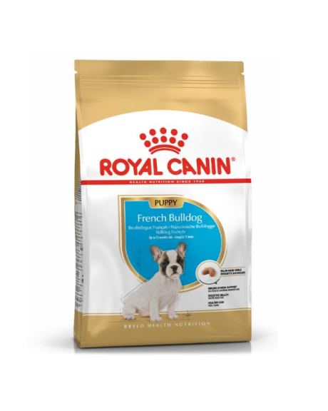 Royal Canin Bulldog Francés Cachorro desarrolló este alimento completo para cubrir las necesidades nutricionales de los cachorros de Bulldog Francés de hasta 12 meses.