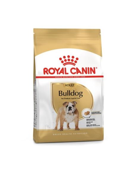 Bulldog Inglés Royal Canin, apto para adultos. Además, el alimento Royal Canin English Bulldog fue especialmente formulado para las necesidades nutricionales de la raza, proporcionando un pelaje sano.