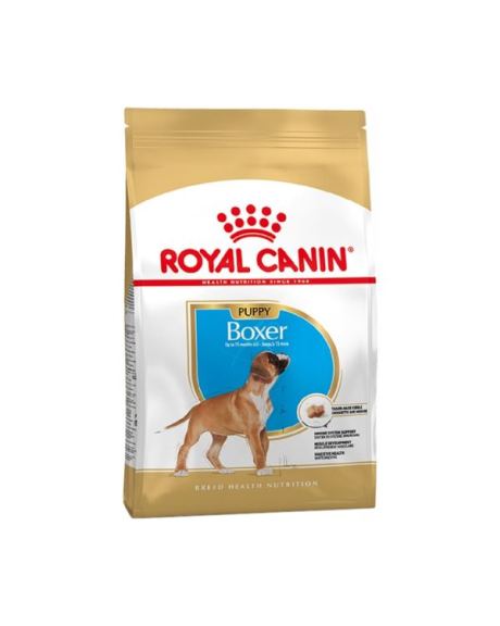 Royal Canin Boxer Puppy ha desarrollado este alimento completo para cubrir las necesidades nutricionales de los cachorros Boxer de 2 a 15 meses, teniendo por tanto en cuenta sus demandas nutricionales específicas y actuando en la prevención de determinadas sensibilidades particulares.