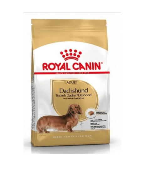 Royal Canin Dachshund Adulto está diseñado para las necesidades nutricionales únicas de su perro salchicha adulto.