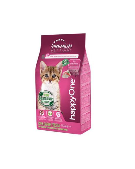 HappyOne Premium Gatito De Carne Fresca es un alimento completo y para gatos puedes beberlo hasta los 12 meses.