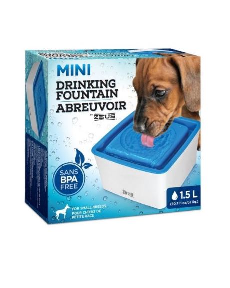 Fonte De Água Zeus Mini H2eau Para Cão 1,5L