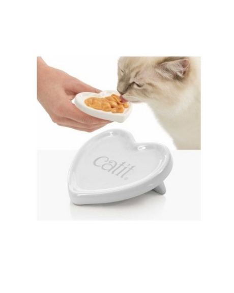Plato corazón Catit Creamy