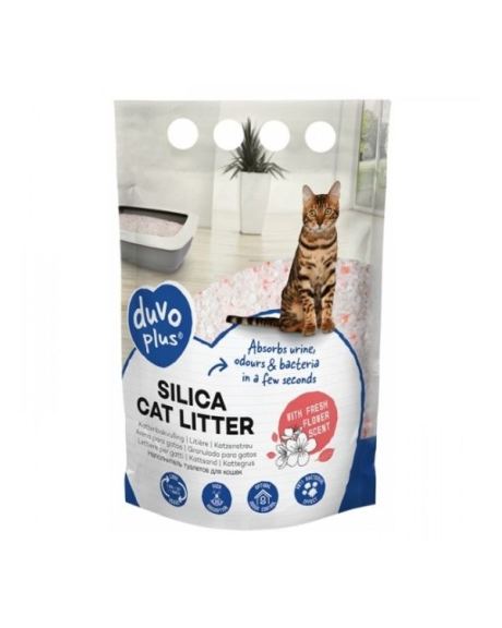 Duvo+ Arena sílice de Flores Para Gato - 5 L