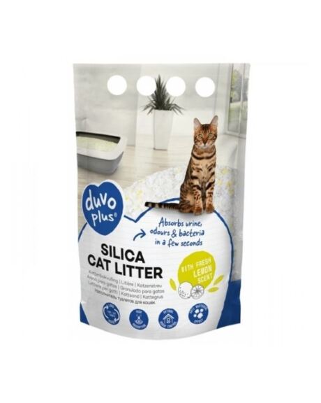 Duvo+ Arena de sílice de limón para Gato - 5 L