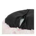 Cama Harvey Redonda Branco Rosa 3