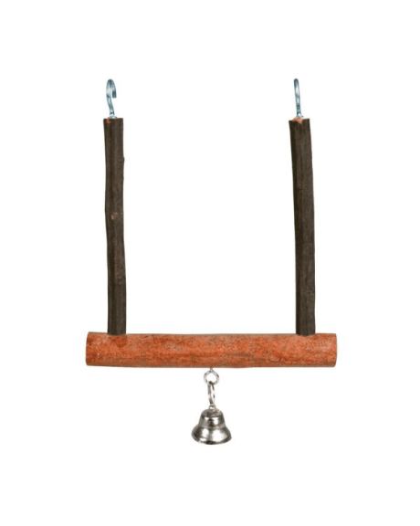 Columpio de Madera Natural con Campana