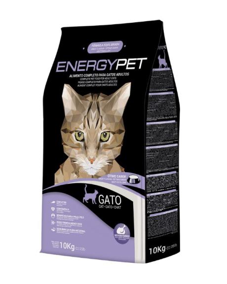 Energypet Gato es un alimento para gatos adultos de todas las razas a base de Yucca Schidigera y Pulpa de Remolacha. Además, ayuda a promover una correcta consistencia de las heces y menos olor.