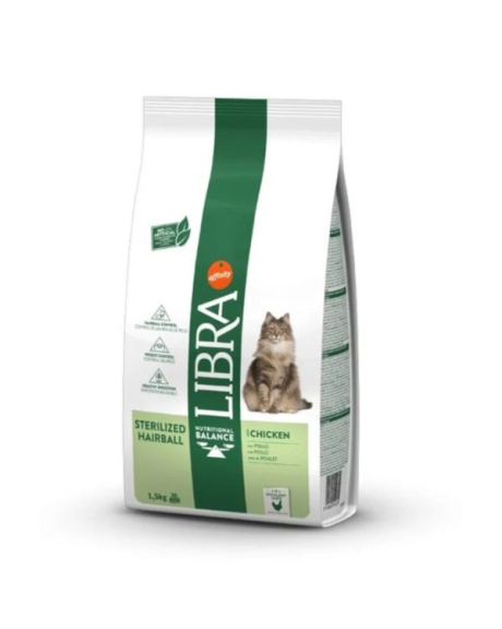 Libra Gato Sterilized Hairball con Pollo