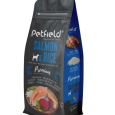 Petfield Premium Salmón y Arroz es un alimento completo formulado para perros adultos de todas las razas.