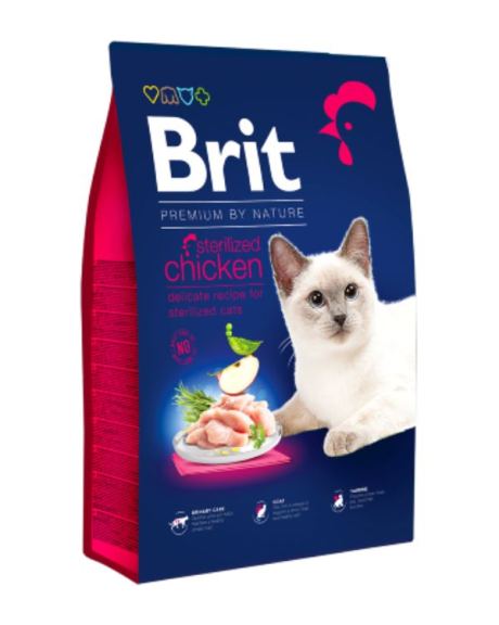 Brit Blue Nature Gato Esterilizado Pollo es un alimento completo premium para gatos.