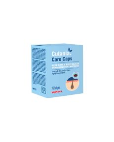 Cutania Care Cápsulas es un suplemento dermatológico en cápsulas diseñado para fortalecer las estructuras de la piel como la piel, el cabello y los folículos pilosos.