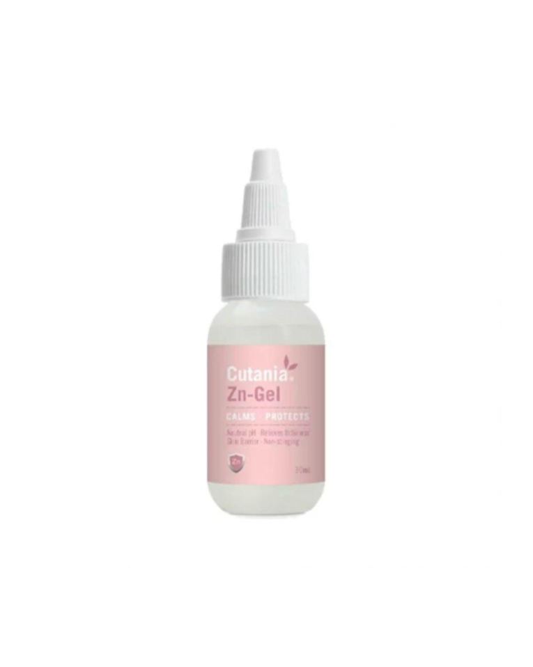 Cutania Zn Gel es una solución dermatológica altamente segura, calmante, antiséptica y cicatrizante para perros, gatos, animales exóticos y caballos.