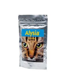 Alysia es un suplemento de L-lisina formulado en masticables suaves de alto sabor para gatos adultos infectados con FHV-1.
