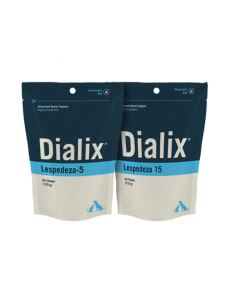 Dialix Lespedeza es un complemento de lespeza capitata formulado en masticables de gran palatabilidad para perros y gatos