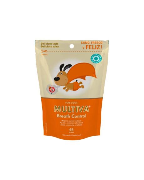 Multiva Breath Control tiene una fórmula completa de 5 ingredientes especialmente desarrollados que trabajan en la fuente del mal aliento.