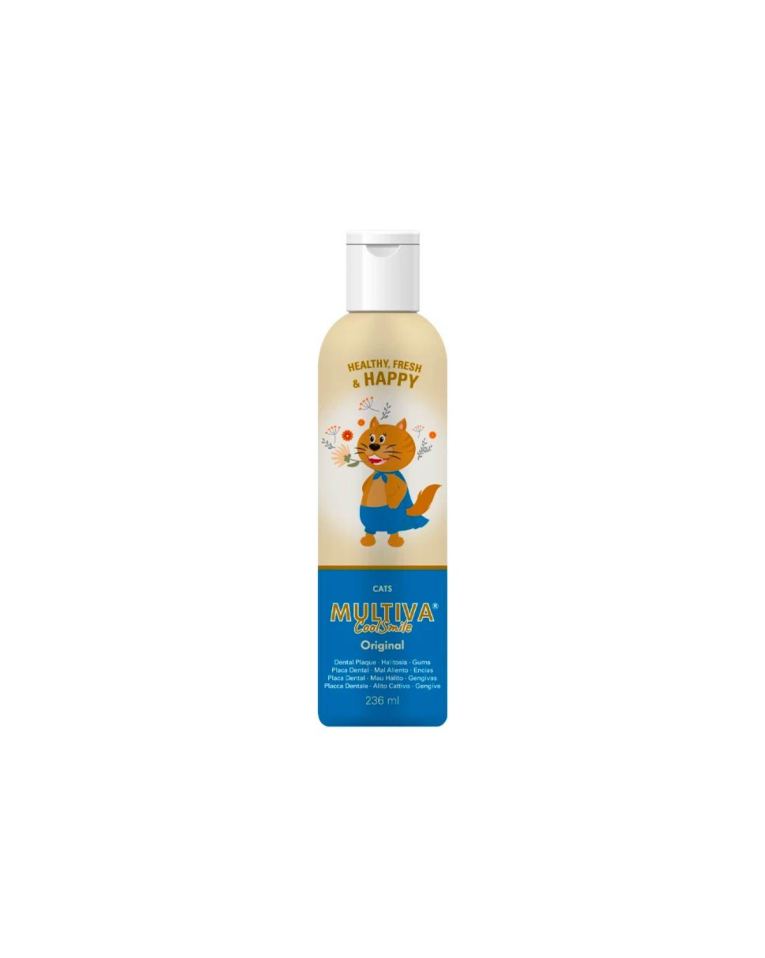 Multiva CoolSmile Original Gatos es una fórmula versátil, es decir, llega a las zonas más inaccesibles de la cavidad bucal de tu mascota para ofrecer un cuidado bucal completo y mantenerlo en óptimas condiciones.