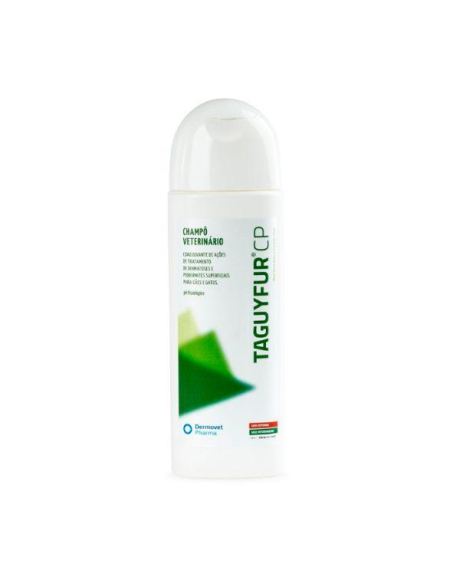 Taguyfur CP Champú 250 ml - Dermatosis superficiales y piodermas es un champú veterinario indicado en situaciones de tratamiento de dermatosis superficiales y piodermas, causadas o no por infección fúngica o bacteriana. Además, apto para perros y gatos.