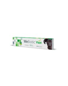 WeBiotic Fast 30 ml - Perros medianos y grandes proporciona una combinación de adsorbente, probiótico, prebiótico e inmunoestimulante.