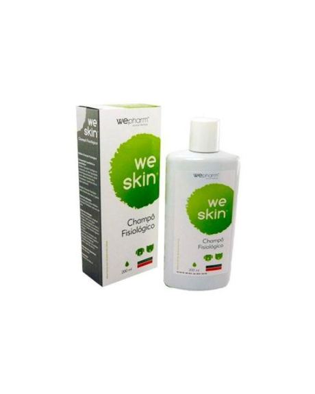 WeSkin 200 ml - Champú Fisiológico es un champú de uso frecuente adaptado a la piel y pelaje de perros y gatos,