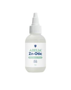 Abelia Zn-Otic es una solución acuosa de Ácido Bórico, Gluconato de Zinc, Lisina y Taurina, con acción antimicrobiana, antipruriginosa, secante y cicatrizante