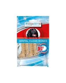 Bogadent Huesos Limpieza Dental - 2 x 60g son huesos para limpiar los dientes de los perros y combatir el mal aliento.