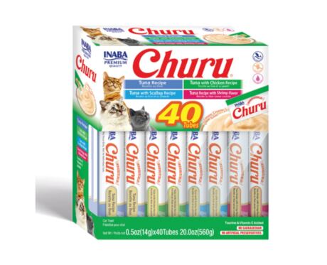 Churu Surtido de Atún y Mariscos 40 x 14gr