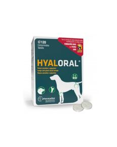 Hyaloral Comprimidos - Perros Grandes y Gigantes es un complemento alimenticio condroprotector en formato comprimido, es decir, regenera cartílagos, fortalece articulaciones y ligamentos.