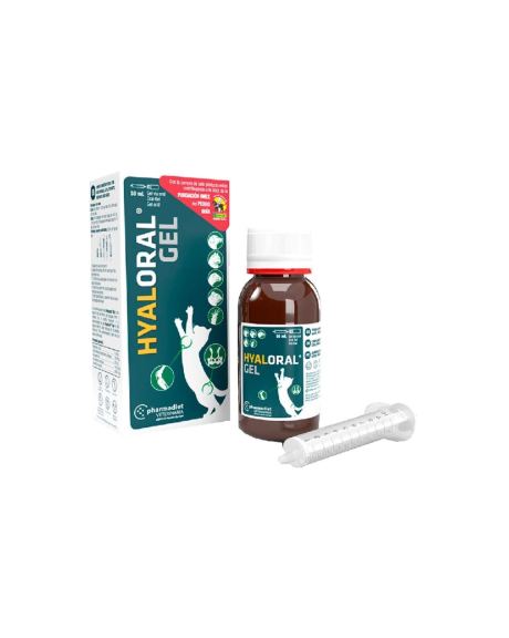 Hyaloral Gel Oral - Perros Pequeños y Gatos es un complemento alimenticio condroprotector en formato de gel oral, es decir, regenera cartílagos, fortalece articulaciones y ligamentos.