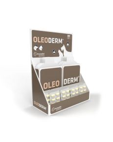Oleoderm Cápsulas es un complemento alimenticio, en cápsulas, con nutrientes que ayudan a mantener la piel y el pelaje de tu perro sanos, apto para perros y gatos.